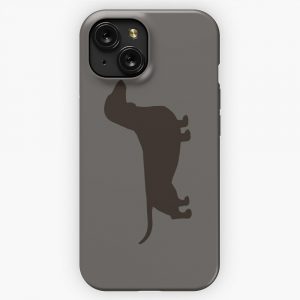Dachshund Dog Silhouettes Smooth Coated Wiener Dog iPhone 15 Slim Phone Case Cover