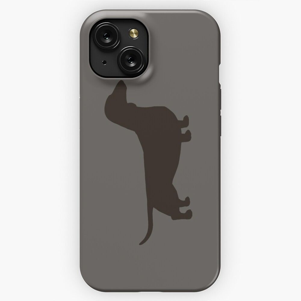 Dachshund Dog Silhouettes Smooth Coated Wiener Dog iPhone 15 Slim Phone Case Cover