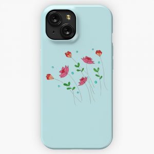 Dainty Flowers iPhone 15 Slim Phone Case Cover