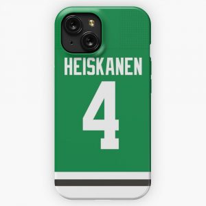 Dallas Stars Miro Heiskanen Home Jersey Back iPhone 15 Slim Phone Case Cover