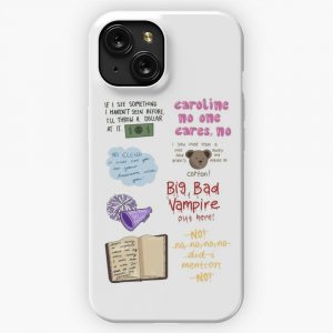 Damon Quote Sheet iPhone 15 Slim Phone Case Cover