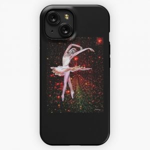 Dancing Ballerina And Stars In The Night Sky Cosmic Dancer iPhone 15 Slim Phone Case Cover