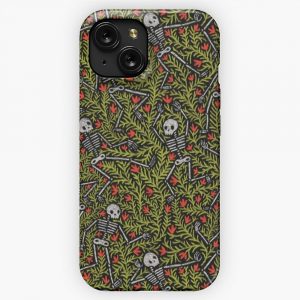 Dancing Skeletons Pattern iPhone 15 Slim Phone Case Cover