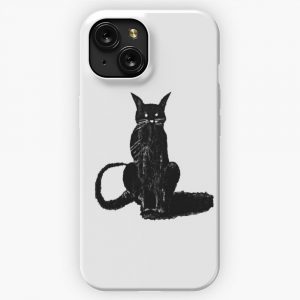 Dark Cat Lover iPhone 15 Slim Phone Case Cover