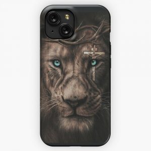 Dark Edition Lion Of Judah iPhone 15 Slim Phone Case Cover