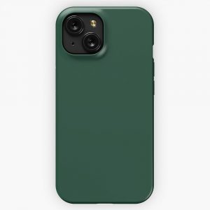 Dark Emerald Green Lowest Price On Site Accent Color Decor iPhone 15 Slim Phone Case Cover