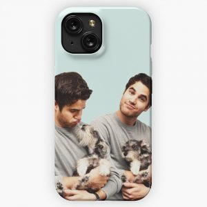 Darren Criss Holding A Puppy iPhone 15 Slim Phone Case Cover