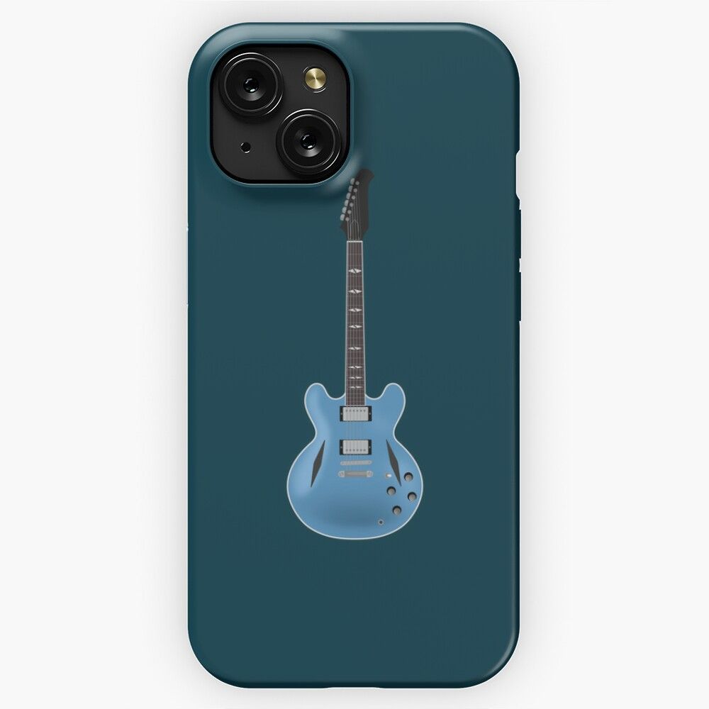 Daves Blue Guitar iPhone 15 Slim Phone Case Cover