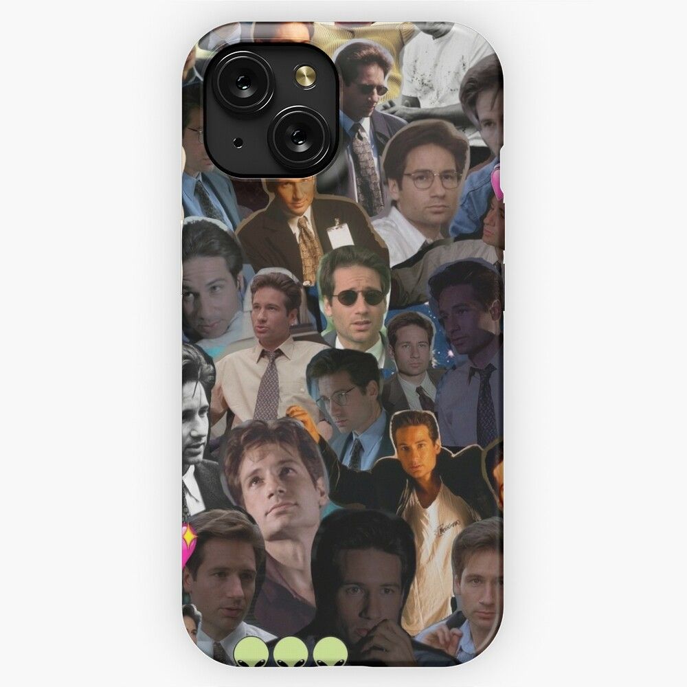 David Duchovny Fox Mulder Collage iPhone 15 Slim Phone Case Cover