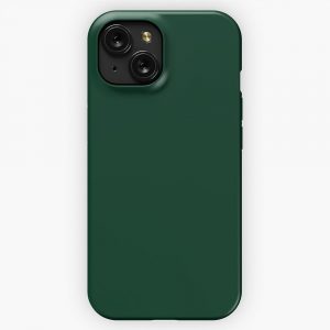 Deep Green iPhone 15 Slim Phone Case Cover