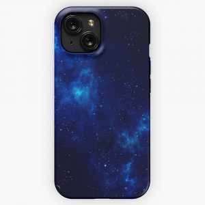Deep Space Galaxy Dark Blue Iphone Samsung iPhone 15 Slim Phone Case Cover