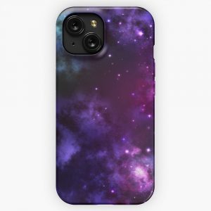 Deep Space Galaxy Purple Iphone Samsung iPhone 15 Slim Phone Case Cover