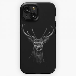 Deer Hunting Deer Head Skull Legendary Animals Deer iPhone 15 Slim Phone Case Cover