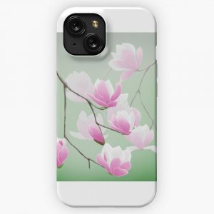 Delicate Magnolias iPhone 15 Slim Phone Case Cover