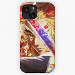 Demon Killer Kyojur0 Breath Of Flame iPhone 15 Slim Phone Case Cover