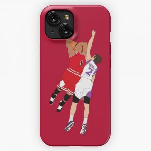 Derrick Rose Dunk On Goran Dragic iPhone 15 Slim Phone Case Cover