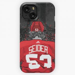 Detroit Hockey Moritz Seider iPhone 15 Slim Phone Case Cover