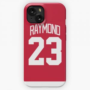 Detroit Red Wings Lucas Raymond Home Jersey Back iPhone 15 Slim Phone Case Cover