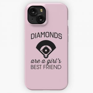 Diamonds Are A Girls Best Friend Baseball Diamonds iPhone 15 Slim Phone Case Cover