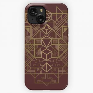 Dice Deco Gold iPhone 15 Slim Phone Case Cover
