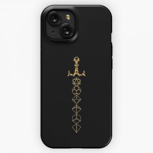 Dice Set Sword Tabletop Rpg Gaming iPhone 15 Slim Phone Case Cover