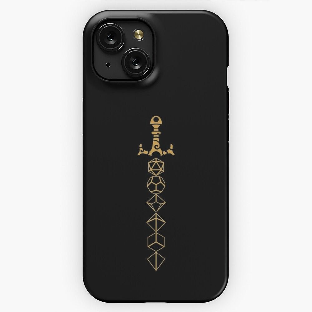Dice Set Sword Tabletop Rpg Gaming iPhone 15 Slim Phone Case Cover