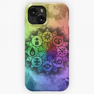 Digimon Mandala Paint iPhone 15 Slim Phone Case Cover