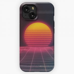 Digital Sunset iPhone 15 Slim Phone Case Cover