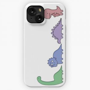 Dinosaur Illustrations iPhone 15 Slim Phone Case Cover