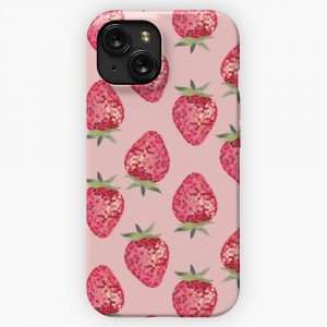 Disco Ball Strawberry iPhone 15 Slim Phone Case Cover