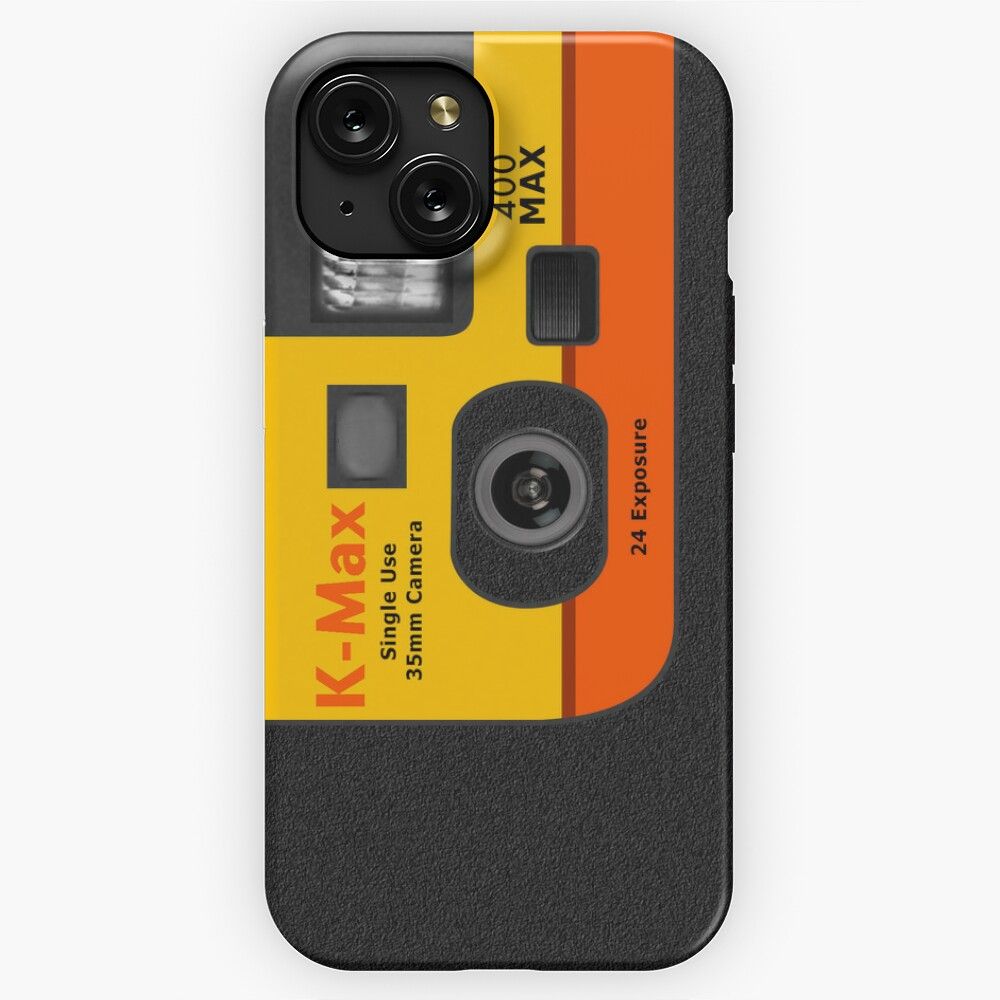 Disposable Camera K Max iPhone 15 Slim Phone Case Cover