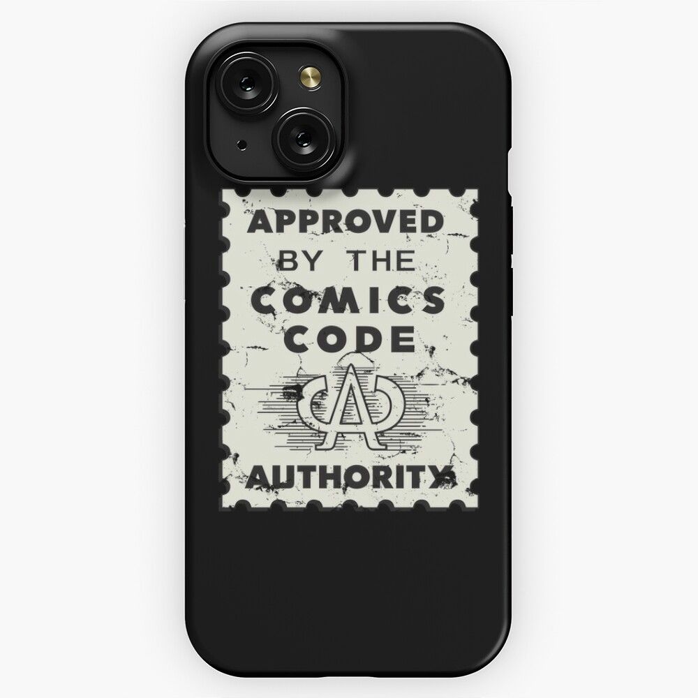 Distressed Comics Code iPhone 15 Slim Phone Case Cover