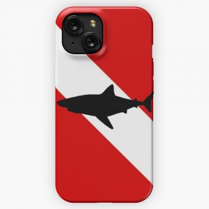 Diving Flag Shark iPhone 15 Slim Phone Case Cover