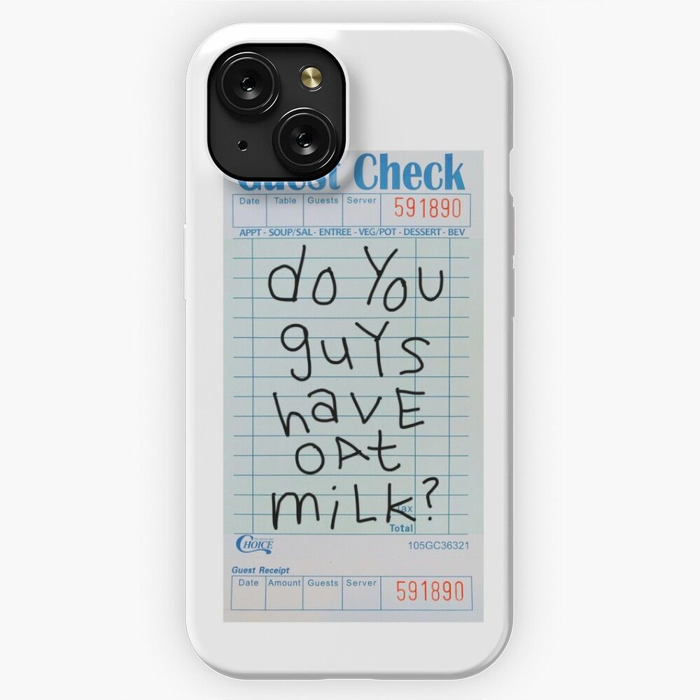 Do You Guys Have Oat Milk Guest Check 2 iPhone 15 Slim Phone Case Cover