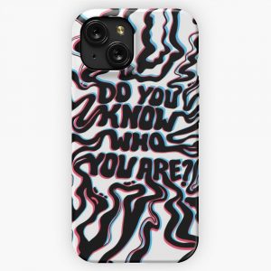 Do You Know Who You Are Black White 3D iPhone 15 Slim Phone Case Cover