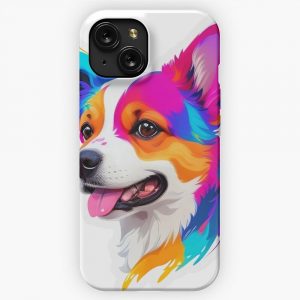 Dog Logo Vector iPhone 15 Slim Phone Case Cover