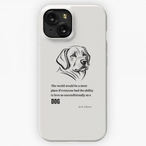 Dog Love Quote iPhone 15 Slim Phone Case Cover