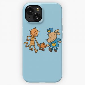 Dog Man Lil Petey And Big Petey Fan Art iPhone 15 Slim Phone Case Cover