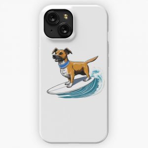 Dog On Surfboard 3 iPhone 15 Slim Phone Case Cover