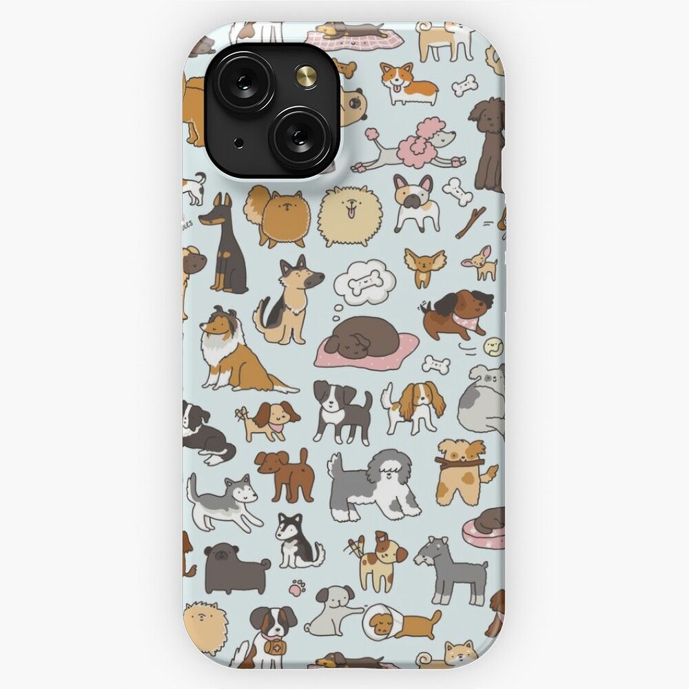 Doggy Doodle iPhone 15 Slim Phone Case Cover