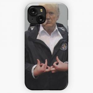 Donald Trump Suwoo Gang Sign iPhone 15 Slim Phone Case Cover
