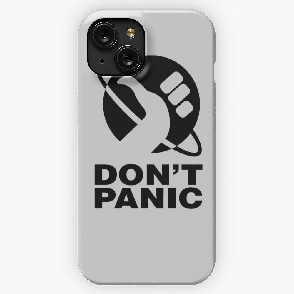 Dont Panic Hitchhikers Guide iPhone 15 Slim Phone Case Cover