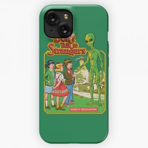 Dont Talk To Strangers iPhone 15 Slim Phone Case Cover