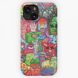 Doodle Art iPhone 15 Slim Phone Case Cover