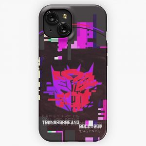 Double Badge Glitch V 1 iPhone 15 Slim Phone Case Cover