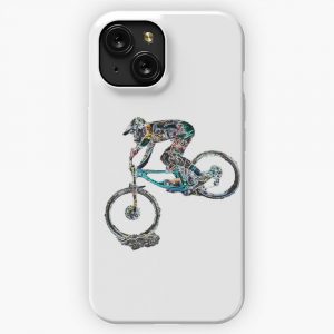 Downhill Mountain Biking iPhone 15 Slim Phone Case Cover