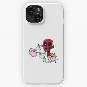 Dpool Unicorn Funny Gift iPhone 15 Slim Phone Case Cover
