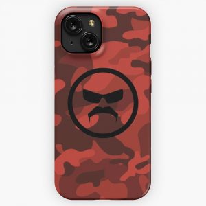 Dr Disrespect Red Camo Patch iPhone 15 Slim Phone Case Cover