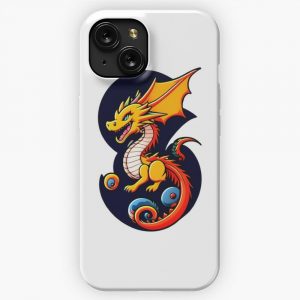 Dragon Art Cool Anime Style Manga Legendary Animals Illustration Gifts For All Dragons Lovers 10 iPhone 15 Slim Phone Case Cover