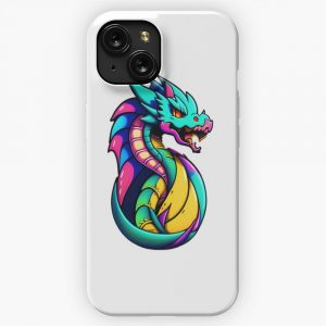 Dragon Art Cool Anime Style Manga Legendary Animals Illustration Gifts For All Dragons Lovers 13 iPhone 15 Slim Phone Case Cover